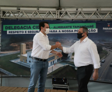  Governador Carlos Massa Ratinho Junior inaugura a nova sede da delegacia de Almirante Tamandaré.Foto: Ari Dias/ AEN