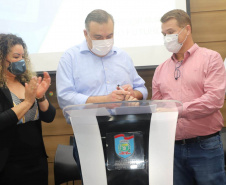 O Governo do Estado oficializou nesta quinta-feira (26) a adesão do município de Paranaguá ao Programa Cartão Futuro, que é executado pela Secretaria de Justiça, Família e Trabalho do Paraná. -  Curitiba, 27/08/2021  -  Foto: SEJUF
