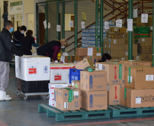 Mais de meio milhão de vacinas contra a Covid-19 serão distribuídas nesta sexta-feira. Foto: Américo Antonio/SESA