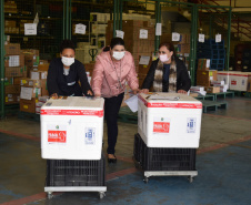 Mais de meio milhão de vacinas contra a Covid-19 serão distribuídas nesta sexta-feira. Foto: Américo Antonio/SESA