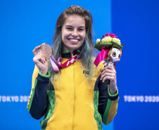 Os atletas do Paraná bateram o recorde de medalhas nos Jogos Paralímpicos de Tóquio 2020. Foram cinco conquistas até agora, uma de prata e quatro de bronze, suplantando o resultado da Rio 2016. Todos são bolsistas do programa Geração Olímpica, do Governo do Estado, cujo patrocínio é da Copel. Foto:Ale Cabral/CPB