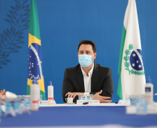 O governador Carlos Massa Ratinho Junior assina  nesta terça-feira (31)  novos contratos com Hospitais Filantrópicos, Santa Casa de Cambé,  Hospital Sao Rafael de Rolândia e Hospital  Cristo Rei de Ibiporã.  31/08/2021 - Foto: Geraldo Bubniak/AEN
