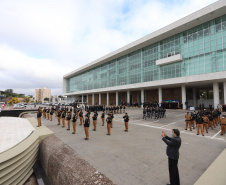Celebrações da Semana da Pátria, em comemoração aos 199 anos da Independência do Brasil, começaram nesta quarta-feira (1) no Paraná com um evento realizado no Palácio Iguaçu, em Curitiba. 01/09/2021 - Foto: Geraldo Bubniak/AEN