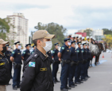 Celebrações da Semana da Pátria, em comemoração aos 199 anos da Independência do Brasil, começaram nesta quarta-feira (1) no Paraná com um evento realizado no Palácio Iguaçu, em Curitiba. 01/09/2021 - Foto: Geraldo Bubniak/AEN
