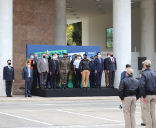 Celebrações da Semana da Pátria, em comemoração aos 199 anos da Independência do Brasil, começaram nesta quarta-feira (1) no Paraná com um evento realizado no Palácio Iguaçu, em Curitiba. 01/09/2021 - Foto: Geraldo Bubniak/AEN
