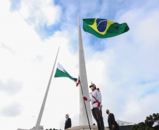 Celebrações da Semana da Pátria, em comemoração aos 199 anos da Independência do Brasil, começaram nesta quarta-feira (1) no Paraná com um evento realizado no Palácio Iguaçu, em Curitiba. 01/09/2021 - Foto: Geraldo Bubniak/AEN