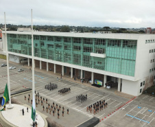 Celebrações da Semana da Pátria, em comemoração aos 199 anos da Independência do Brasil, começaram nesta quarta-feira (1) no Paraná com um evento realizado no Palácio Iguaçu, em Curitiba. 01/09/2021 - Foto: Alessandro Vieira/AEN