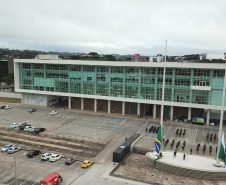 Celebrações da Semana da Pátria, em comemoração aos 199 anos da Independência do Brasil, começaram nesta quarta-feira (1) no Paraná com um evento realizado no Palácio Iguaçu, em Curitiba. 01/09/2021 - Foto: Alessandro Vieira/AEN