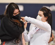 80% dos adolescentes de Toledo já receberam a primeira dose da vacina contra a Covid-19. Foto: Carlos Mini Rodrigues - Prefeitura de Toledo