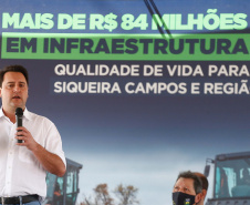 Governador Carlos Massa Ratinho Junior autoriza construção de terceiras faixas na PR-092, entre Jaguariaíva e Santo Antônio da Platina. Foto: Jonathan Campos/AEN