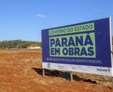 Governador vistoria etapa final da revitalização da pista do aeroporto de Siqueira Campos.
Foto Gilson Abreu/AEN