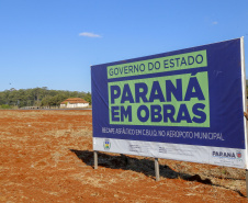 Governador vistoria etapa final da revitalização da pista do aeroporto de Siqueira Campos.
Foto Gilson Abreu/AEN