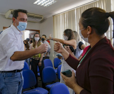 02.09.2021Governador Carlos Massa Ratinho Junior autoriza licitação do distrito industrial e anuncia investimentos em Jacarezinho. 
Foto Gilson Abreu/AEN