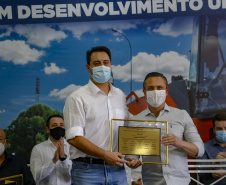 02.09.2021Governador Carlos Massa Ratinho Junior autoriza licitação do distrito industrial e anuncia investimentos em Jacarezinho. 
Foto Gilson Abreu/AEN