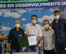 02.09.2021Governador Carlos Massa Ratinho Junior autoriza licitação do distrito industrial e anuncia investimentos em Jacarezinho. 
Foto Gilson Abreu/AEN