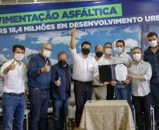 02.09.2021Governador Carlos Massa Ratinho Junior autoriza licitação do distrito industrial e anuncia investimentos em Jacarezinho. 
Foto Gilson Abreu/AEN