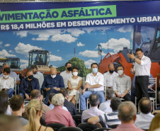 02.09.2021Governador Carlos Massa Ratinho Junior autoriza licitação do distrito industrial e anuncia investimentos em Jacarezinho. 
Foto Gilson Abreu/AEN