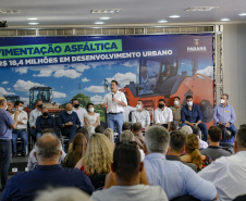 02.09.2021Governador Carlos Massa Ratinho Junior autoriza licitação do distrito industrial e anuncia investimentos em Jacarezinho. 
Foto Gilson Abreu/AEN