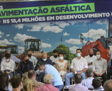 02.09.2021Governador Carlos Massa Ratinho Junior autoriza licitação do distrito industrial e anuncia investimentos em Jacarezinho. 
Foto Gilson Abreu/AEN