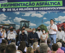 02.09.2021Governador Carlos Massa Ratinho Junior autoriza licitação do distrito industrial e anuncia investimentos em Jacarezinho. 
Foto Gilson Abreu/AEN