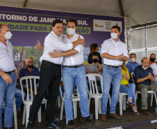 Governador Carlos Massa Ratinho Junior lança pedra fundamental para implantação do contorno de Jandaia do Sul  -  Jandaia do Sul, 03/09/2021  -  Foto Gilson Abreu/AEN