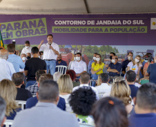 Governador Carlos Massa Ratinho Junior lança pedra fundamental para implantação do contorno de Jandaia do Sul  -  Jandaia do Sul, 03/09/2021  -  Foto Gilson Abreu/AEN