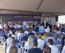 Governador Carlos Massa Ratinho Junior lança pedra fundamental para implantação do contorno de Jandaia do Sul  -  Jandaia do Sul, 03/09/2021  -  Foto Gilson Abreu/AEN