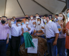 Governador Carlos Massa Ratinho Junior lança pedra fundamental para implantação do contorno de Jandaia do Sul  -  Jandaia do Sul, 03/09/2021  -  Foto Gilson Abreu/AEN