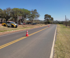 Feriado da Independência terá fiscalização redobrada pelo BPRv nas rodovias estaduais Foto: PMPR