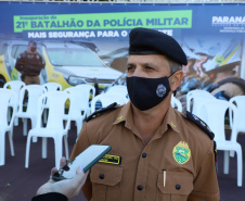 Governador Carlos Massa Ratinho Junior inaugura sede do 21º Batalhão da Polícia Militar de Francisco Beltrão. Foto: Ari Dias/AEN