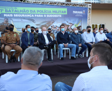 Governador Carlos Massa Ratinho Junior inaugura sede do 21º Batalhão da Polícia Militar de Francisco Beltrão. Foto: Ari Dias/AEN