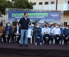 Governador Carlos Massa Ratinho Junior inaugura sede do 21º Batalhão da Polícia Militar de Francisco Beltrão. Foto: Ari Dias/AEN