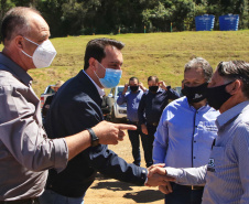 O governador Carlos Massa Ratinho Junior participou nesta sexta-feira (10) das comemorações de 30 anos da Cooperativa de Produtores de Sementes Coprossel, em Laranjeiras do Sul, na região central do Estado. Foto: José Fernando Ogura/AEN