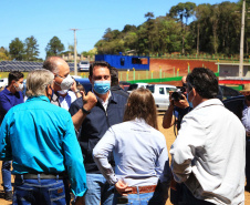 O governador Carlos Massa Ratinho Junior participou nesta sexta-feira (10) das comemorações de 30 anos da Cooperativa de Produtores de Sementes Coprossel, em Laranjeiras do Sul, na região central do Estado. Foto: José Fernando Ogura/AEN