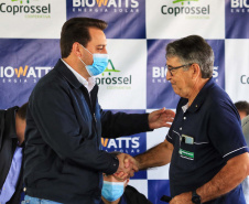 O governador Carlos Massa Ratinho Junior participou nesta sexta-feira (10) das comemorações de 30 anos da Cooperativa de Produtores de Sementes Coprossel, em Laranjeiras do Sul, na região central do Estado. Foto: José Fernando Ogura/AEN