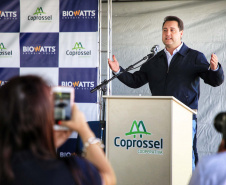 O governador Carlos Massa Ratinho Junior participou nesta sexta-feira (10) das comemorações de 30 anos da Cooperativa de Produtores de Sementes Coprossel, em Laranjeiras do Sul, na região central do Estado. Foto: José Fernando Ogura/AEN
