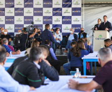 O governador Carlos Massa Ratinho Junior participou nesta sexta-feira (10) das comemorações de 30 anos da Cooperativa de Produtores de Sementes Coprossel, em Laranjeiras do Sul, na região central do Estado. Foto: José Fernando Ogura/AEN