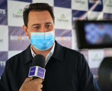 O governador Carlos Massa Ratinho Junior participou nesta sexta-feira (10) das comemorações de 30 anos da Cooperativa de Produtores de Sementes Coprossel, em Laranjeiras do Sul, na região central do Estado. Foto: José Fernando Ogura/AEN