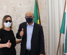 A Secretaria de Estado da Fazenda entregou nesta segunda-feira (13) os prêmios do último sorteio do Programa Nota Paraná. Na ocasião, compareceram as contribuintes de Curitiba ganhadoras dos prêmios máximos de R$ 1 milhão e R$ 200 mil reais e também representantes das entidades sociais que foram contempladas.  -  Curitiba, 13/09/2021  -  Foto: SEFA