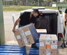Paraná recebe mais 303 mil vacinas contra a Covid-19 para primeira dose. Foto: Américo Antonio/SESA