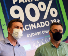 Paraná recebe mais 303 mil vacinas contra a Covid-19 para primeira dose. Foto: Américo Antonio/SESA