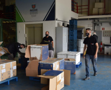 Paraná recebe mais 303 mil vacinas contra a Covid-19 para primeira dose. Foto: Américo Antonio/SESA