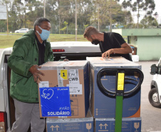 Paraná recebe mais 303 mil vacinas contra a Covid-19 para primeira dose. Foto: Américo Antonio/SESA