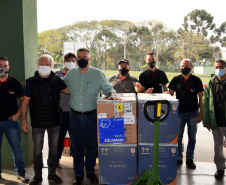 Paraná recebe mais 303 mil vacinas contra a Covid-19 para primeira dose. Foto: Américo Antonio/SESA