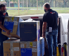 Paraná recebe mais 303 mil vacinas contra a Covid-19 para primeira dose. Foto: Américo Antonio/SESA
