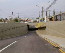 A Coordenação da Região Metropolitana de Curitiba (Comec) entregou nesta segunda-feira (13) a trincheira da Rua Arapongas, no cruzamento com a Avenida das Torres, em São José dos Pinhais. 
Foto Gilson Abreu/AEN
