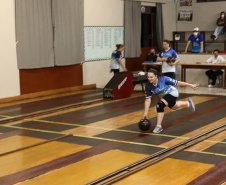 O 63º Jogos Abertos do Paraná (JAPS) iniciou a primeira fase regional no domingo (12). Nesta etapa seis modalidades são contempladas: basquete, vôlei, handebol, bolão, bocha e  futsal . O bolão e a bocha já definiram alguns  campeões.  -  Curitiba, 14/09/2021  -  Foto: Paraná Esporte