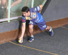 O 63º Jogos Abertos do Paraná (JAPS) iniciou a primeira fase regional no domingo (12). Nesta etapa seis modalidades são contempladas: basquete, vôlei, handebol, bolão, bocha e  futsal . O bolão e a bocha já definiram alguns  campeões.  -  Curitiba, 14/09/2021  -  Foto: Paraná Esporte