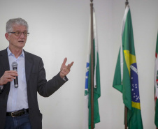 Encontro Paranaense de Secretários Municipais de Agricultura e Meio Ambiente.  -  Na foto, o secretário estadual da Agricultura e do Abastecimento, Norberto Ortigara  - Curitiba, 15/09/2021 -  Foto: Gilson Abreu/AEN