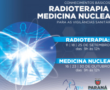 Paraná capacita equipes de inspeção para controle sanitário de Radioterapia e Medicina Nuclear  -  Foto/Arte: SESA